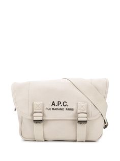 A.P.C. logo stamp shoulder bag