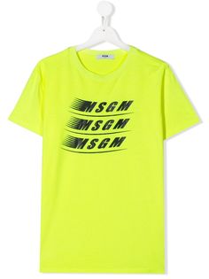Msgm Kids футболка с логотипом