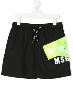 Msgm Kids плавки-шорты с логотипом