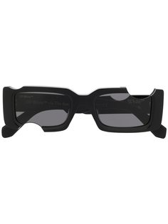 Off-White солнцезащитные очки Holes в прямоугольной оправе