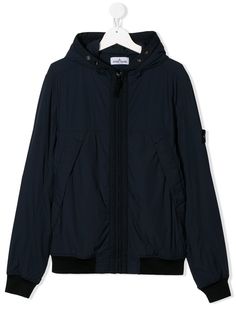 Stone Island Junior куртка на молнии с капюшоном
