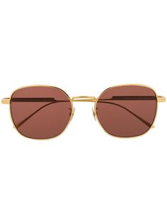 Bottega Veneta Eyewear солнцезащитные очки в квадратной оправе