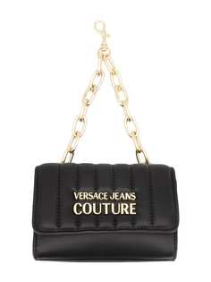 Versace Jeans Couture стеганая поясная сумка с металлическим логотипом
