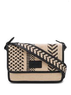 Lala Berlin Kufiya Hessian patterned satchel bag