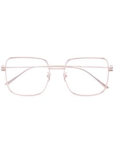 Bottega Veneta Eyewear очки в квадратной оправе металлик