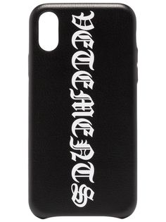 VETEMENTS чехол для iPhone XS с логотипом