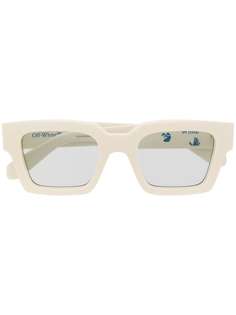 Off-White солнцезащитные очки в квадратной оправе с логотипом