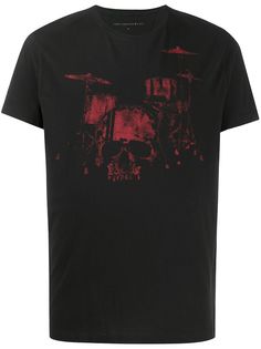 John Varvatos drum kit graphic T-shirt