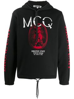 McQ Alexander McQueen худи Drone с принтом