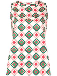 Aspesi рубашка с геометричным принтом