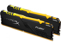 Модуль памяти HyperX Fury RGB DDR4 DIMM 3600Mhz PC-28800 CL17 - 16Gb KIT (2x8Gb) HX436C17FB3AK2/16 Kingston