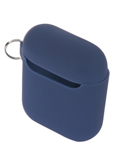 Чехол Deppa для APPLE AirPods 2/ AirPods с карабином Blue D-47013