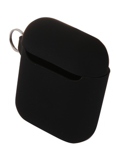 Чехол Deppa для APPLE AirPods 2/ AirPods с карабином Black D-47014