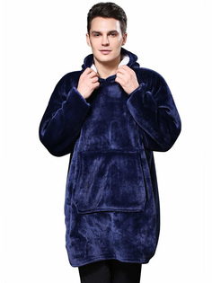 Плед с капюшоном Veila Huggle Ultra Plush Blanket Hoodie 3560 Blue