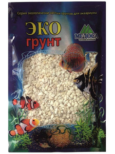 Мраморная крошка Эко грунт 2-5mm 1kg White 210010