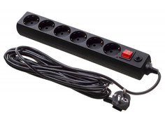 Сетевой фильтр Buro 6 Sockets 5.0m Black 600SH-16-5-B