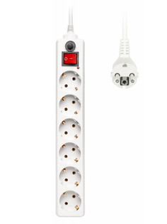 Сетевой фильтр Buro 6 Sockets 3.0m White 600SH-3-W