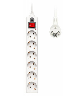 Сетевой фильтр Buro 6 Sockets 1.8m White 600SH-1.8-W