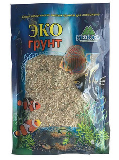 Натуральный кварцевый грунт Эко грунт Куба-XL 2.0-5.0mm 3.5kg c-0123