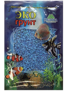 Цветная мраморная крошка Эко грунт 2-5mm 3.5kg Light Blue г-1006