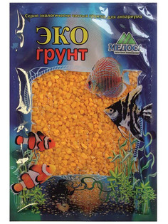 Цветная мраморная крошка Эко грунт 2-5mm 3.5kg Yellow г-1005