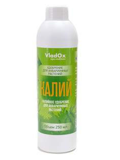 Средство Vladox Калий 83068 - Высокоэффективное удобрение для устранения дефицита калия в аквариуме с живыми растениями 250ml