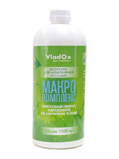 Средство Vladox Макрокомплекс 83006 - Высокоэффективное удобрение для устранения дефицита макроэлементов в аквариуме с живыми растениями 1000ml
