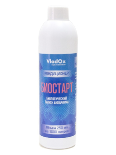 Средство Vladox Биостарт 83143 - Кондиционер для подготовки воды во время запуска аквариума 250ml на 1000L