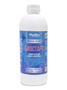 Средство Vladox Биостарт 83150 - Кондиционер для подготовки воды во время запуска аквариума 500ml на 2000L