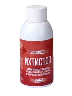 Средство Vladox Ихтиостоп 983969 - Кондиционер для профилактики ихтиофтериоза 100ml на 800L