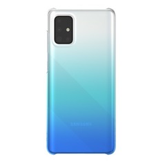 Чехол (клип-кейс) SAMSUNG WITS Gradation Hard Case, для Samsung Galaxy A71, синий [gp-fpa715wsblr]
