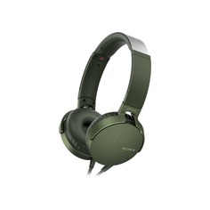 Гарнитура SONY MDR-XB550AP, 3.5 мм, накладные, зеленый [mdrxb550apg.e]