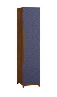 Шкаф универсальный сканди (r-home) синий 50x230x45 см.