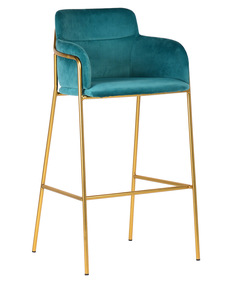 Кресло барное strike aquamarine (r-home) бирюзовый 56x102x53 см.