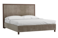 Кровать модерн лайт (r-home) серый 177x140x212 см.