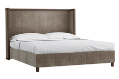 Кровать модерн (r-home) серый 185x140x212 см.
