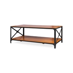 Журнальный стол railwai (desondo) коричневый 132x50x70 см.