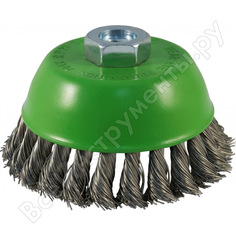 Щетка чашечная жгутовая inox standard (120 мм; м14) для ушм d.bor d02-is-120-m14-050