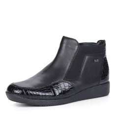 Черные комбинированные ботинки Rieker