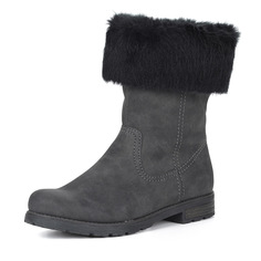 Серые сапоги на шерсти Rieker