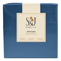 Простыня евростандарт S&J P Сова и Жаворонок