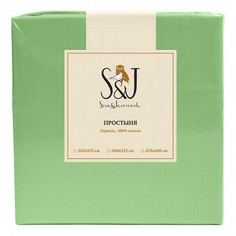Простыня евростандарт S&J P Сова и Жаворонок