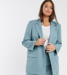 Пиджак в винтажном стиле ASOS DESIGN Curve-Синий