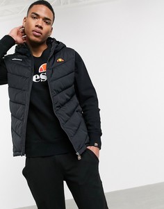 Черный жилет из переработанных материалов ellesse