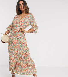 Платье с цветочным принтом и оборками Y.A.S-Мульти