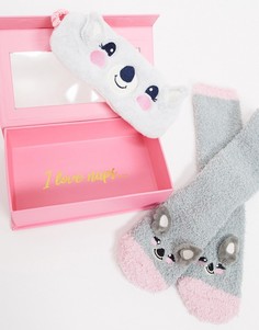 Подарочный набор с носками и маской для сна Chelsea Peers-Мульти