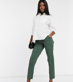 Зеленые брюки карго с посадкой над животом Bandia Maternity-Зеленый