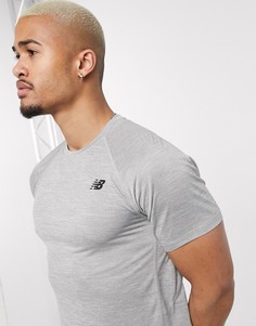 Серая футболка с логотипом New Balance Running-Серый
