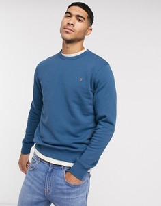 Свитшот с круглым вырезом Farah-Синий