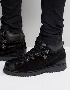 Замшевые ботинки на шнуровке Religion-Черный